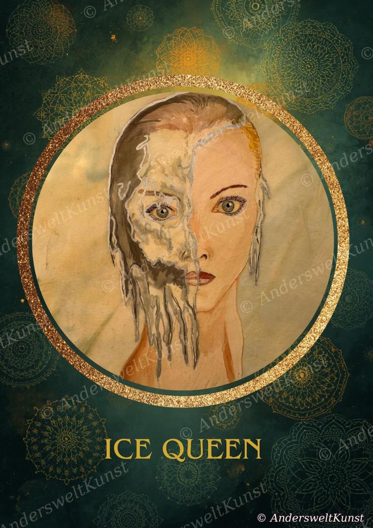 Orakelkarte „Ice Queen“ aus dem Anderswelt Orakel
