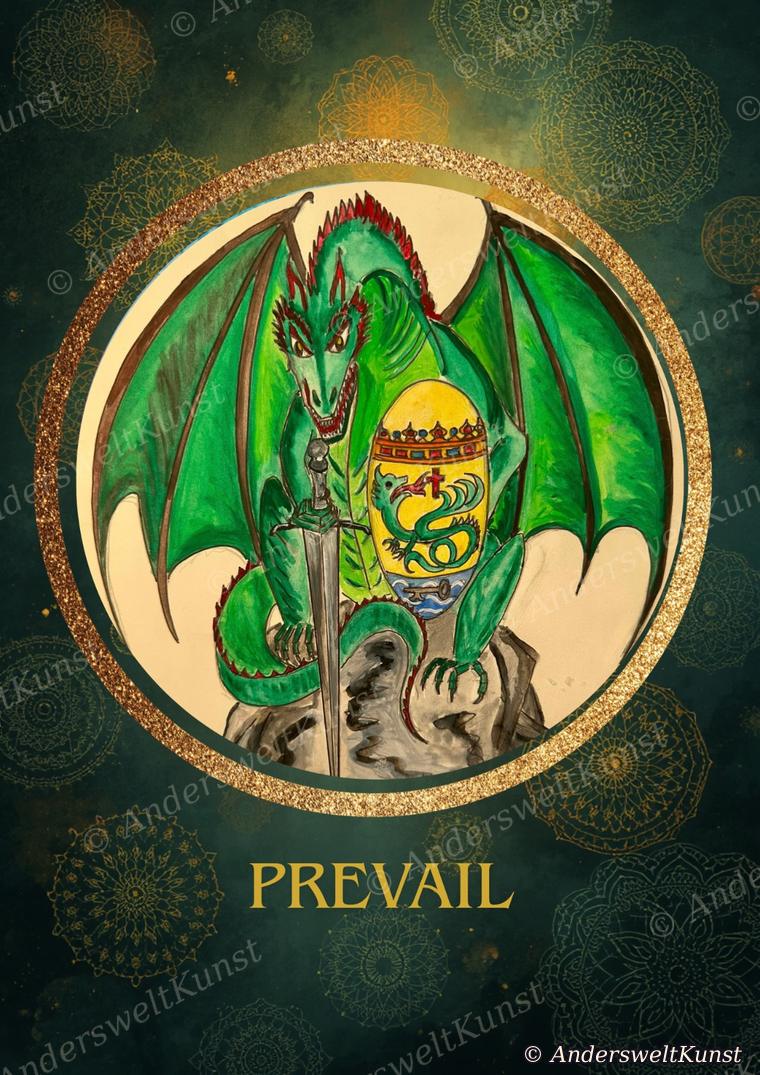 Orakelkarte „Prevail“ aus dem Anderswelt Orakel